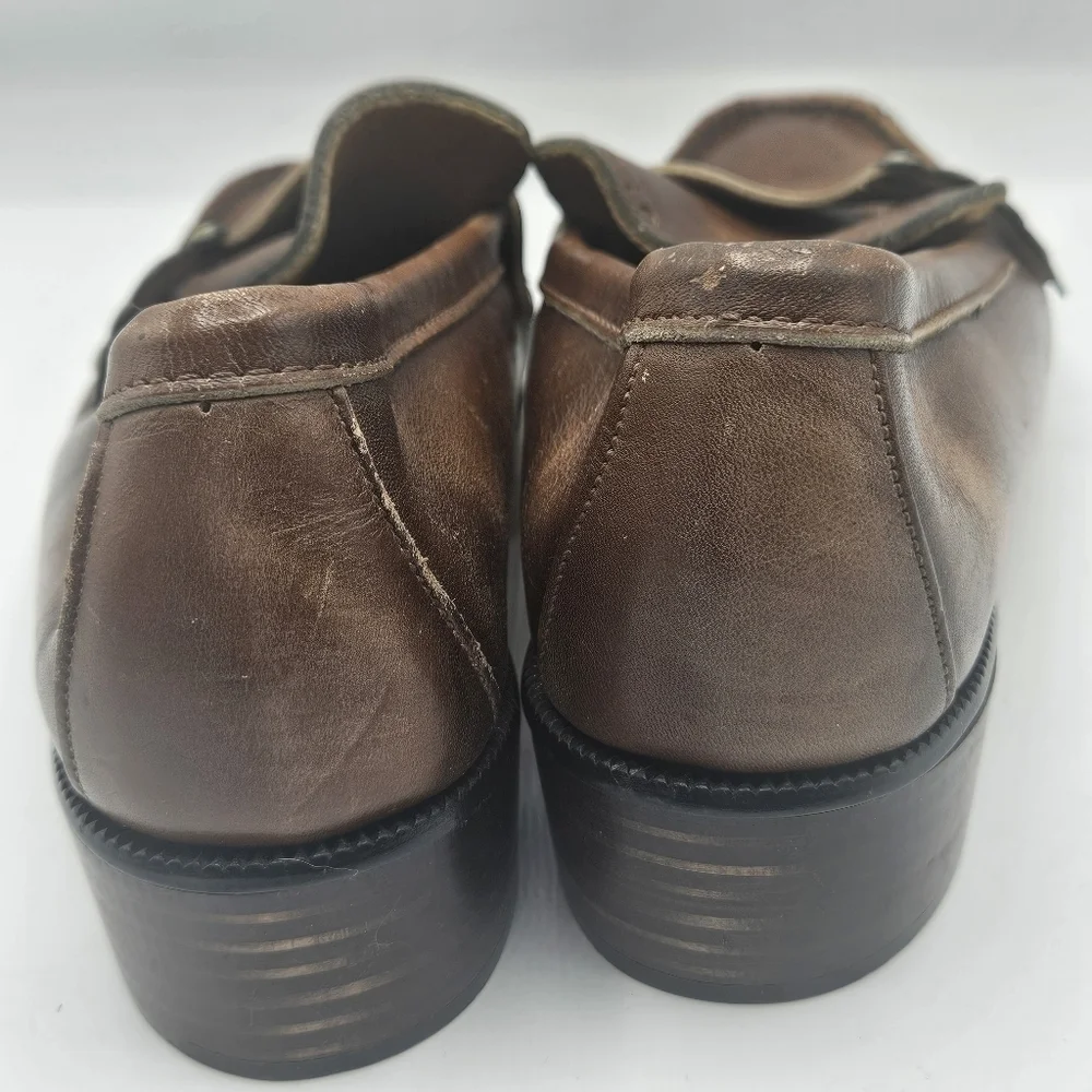 Mens Jolly Rogers by Sebago leather loafers size 10B